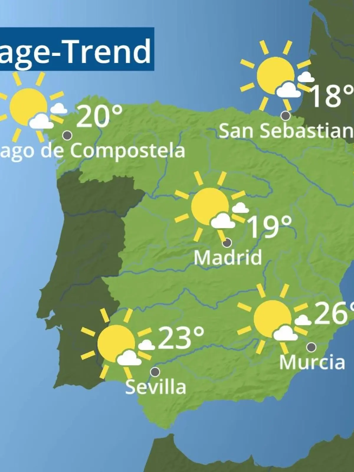 Bild zu: "Spanien: Wie wird das Wetter?"