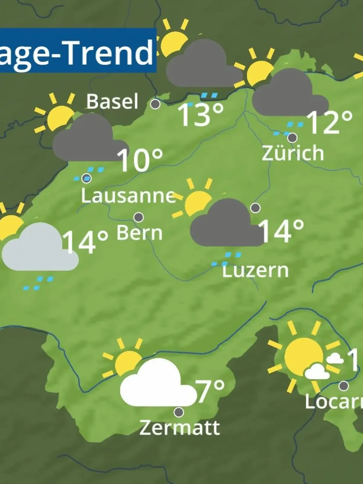 Bild zu: "Schweiz: Wie wird das Wetter?"