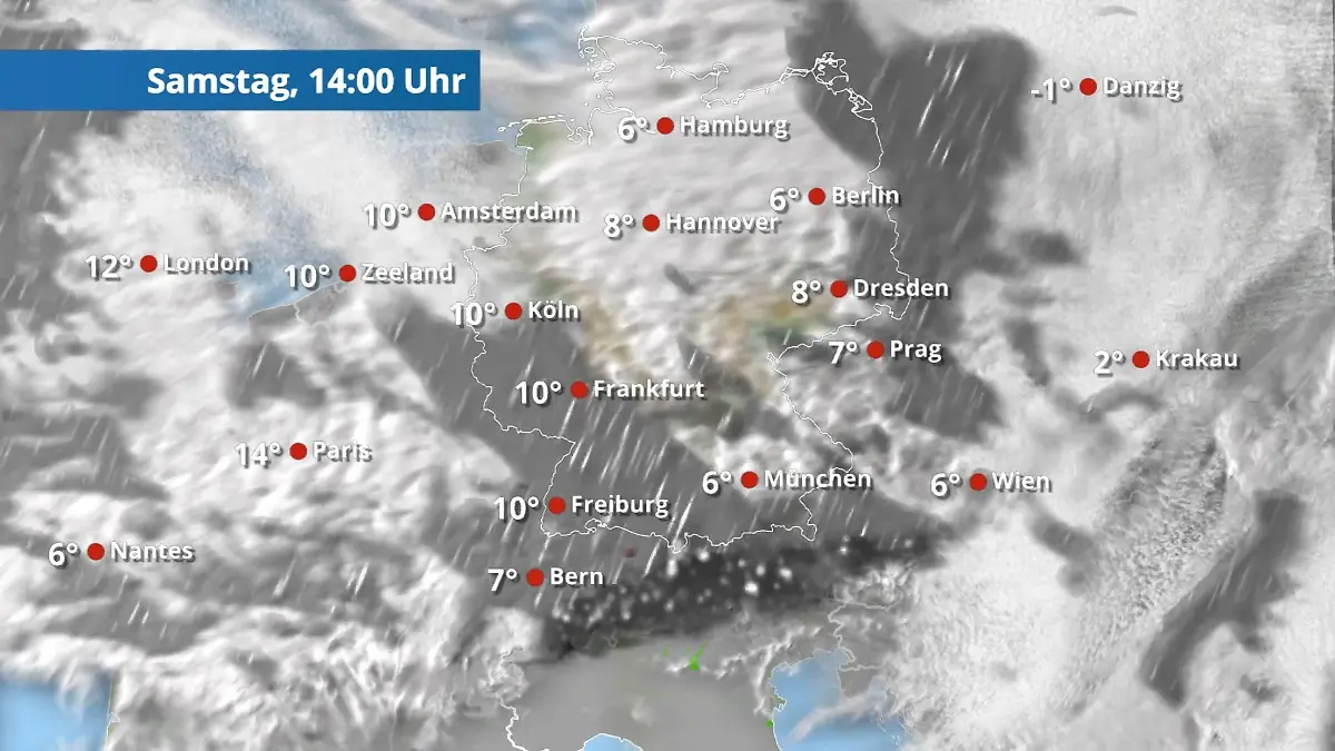 Zwischen den Regenwolken lockert es auf Der Regen- und Wolkenfilm für 48 Stunden