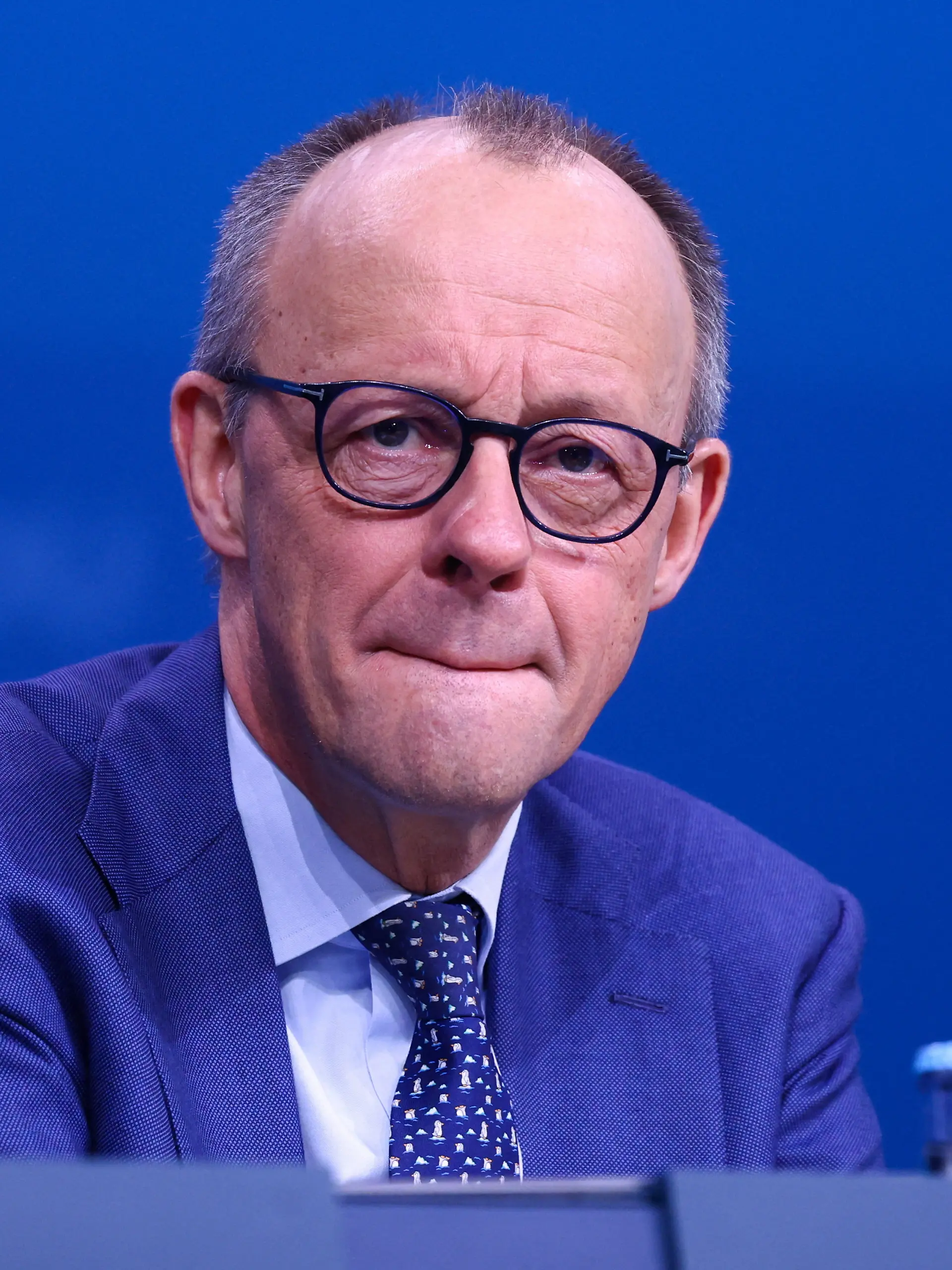 German Chancellor and Christian Democratic Union (CDU) party leader Friedrich Merz attends a CDU party congress in Stuttgart, Germany, February 21, 2026. REUTERS/Thilo Schmuelgen
