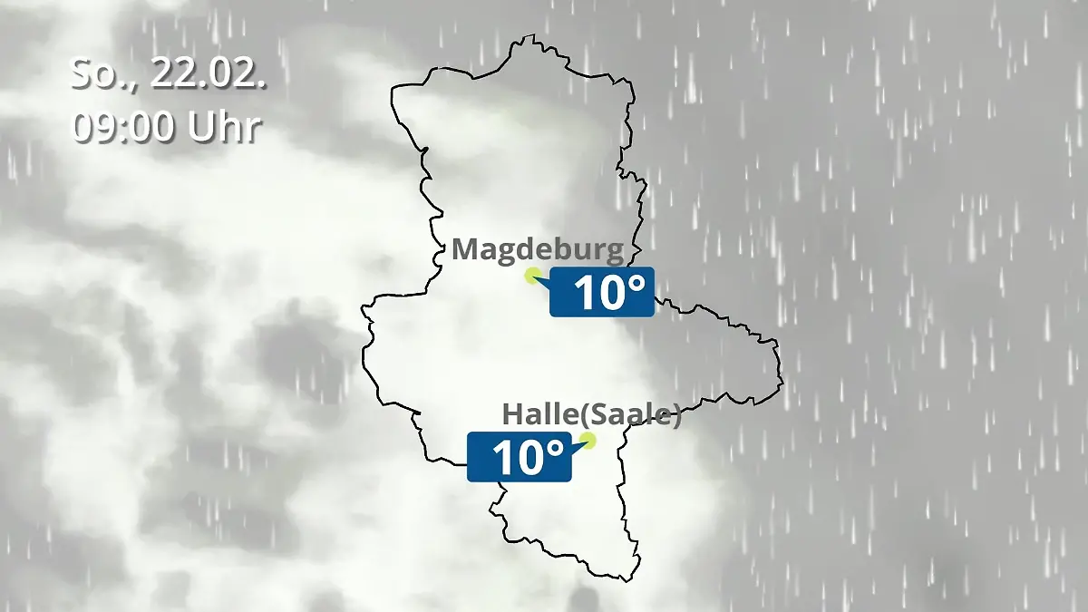 Sachsen-Anhalt: Wie wird das Wetter? Regen und Wolkenfilm für Halle und Magdeburg