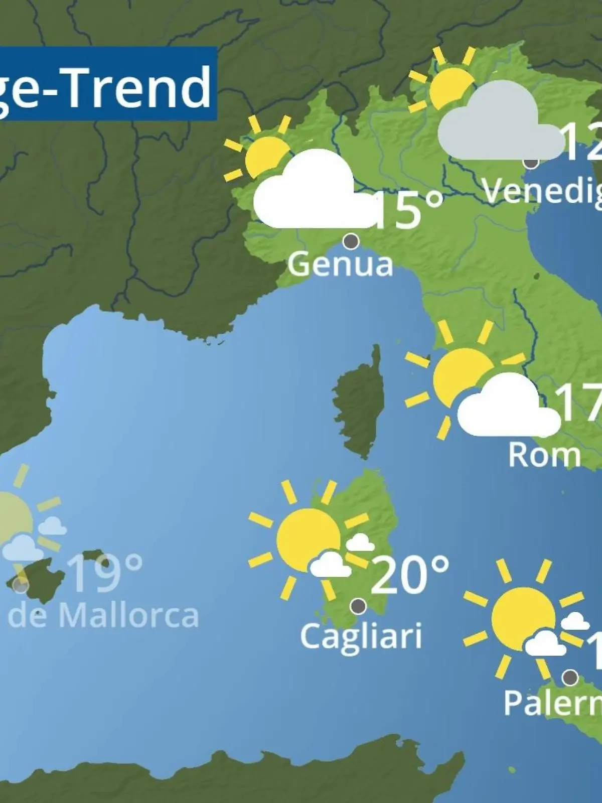Bild zu: "Italien: Wie wird das Wetter?"