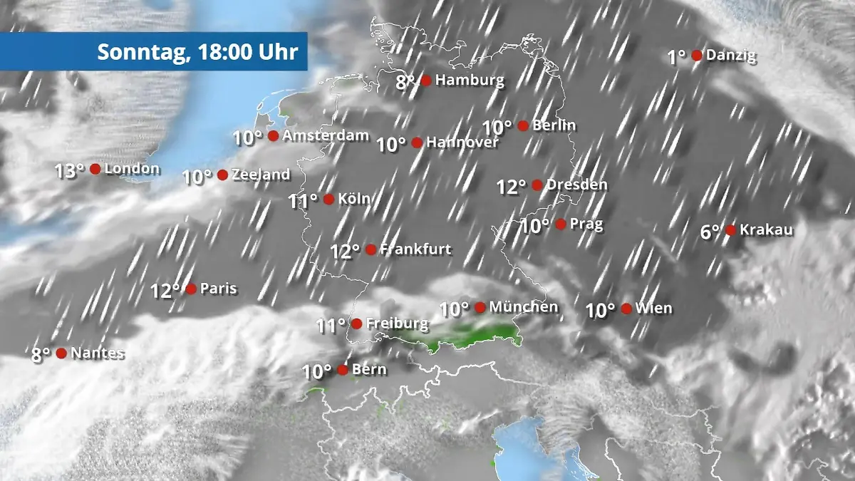 Immer wieder nass - Regen lässt nicht locker Der Regen- und Wolkenfilm für 48 Stunden