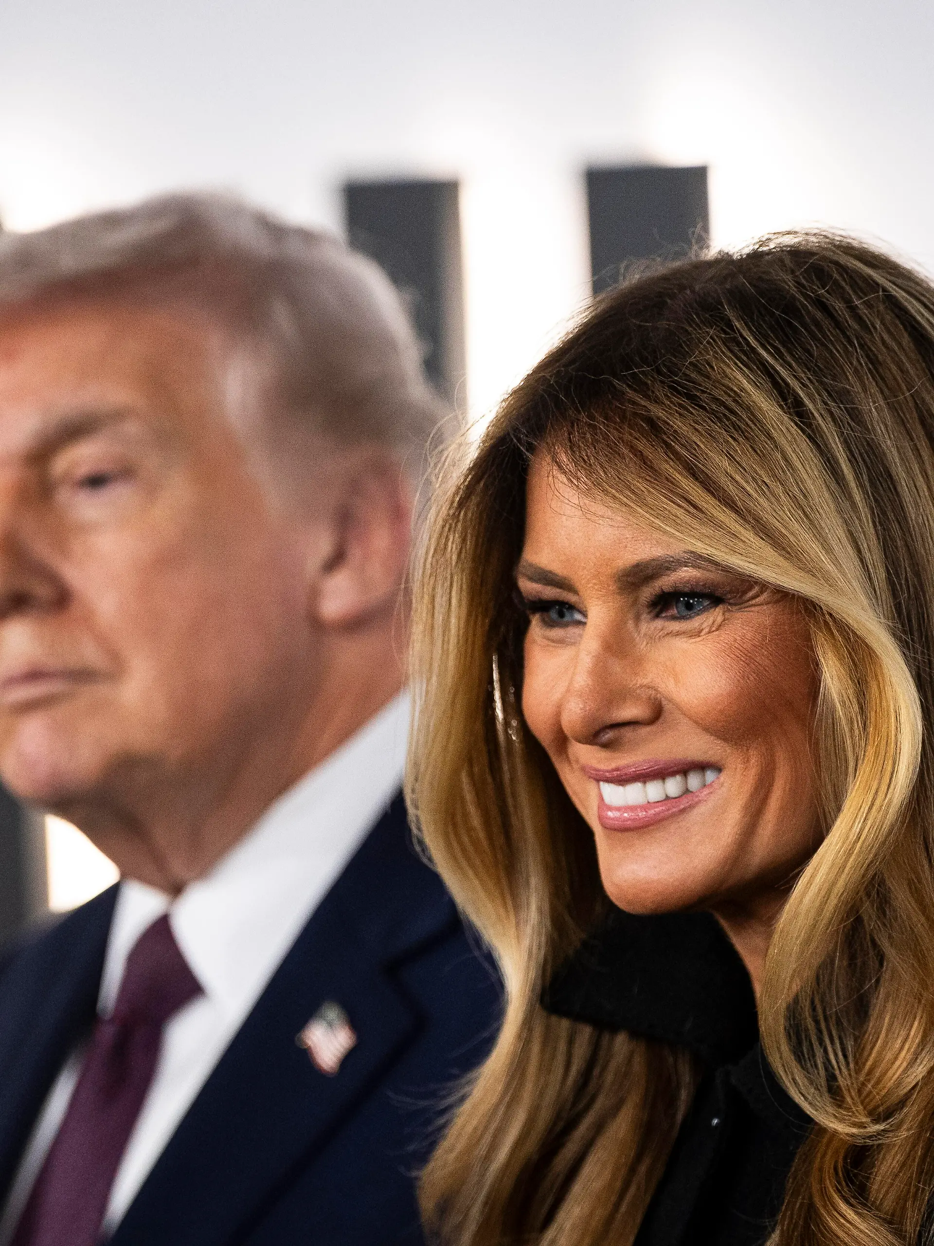 President Donald Trump and First Lady Melania Trump arrive at the world premier of the Amazon MGM Studio film MELANIA, at the John F. Kennedy Memorial Center for the Performing Arts, in Washington, D.C., on Thursday, January 29, 2026. (Graeme Sloan/Sipa USA)