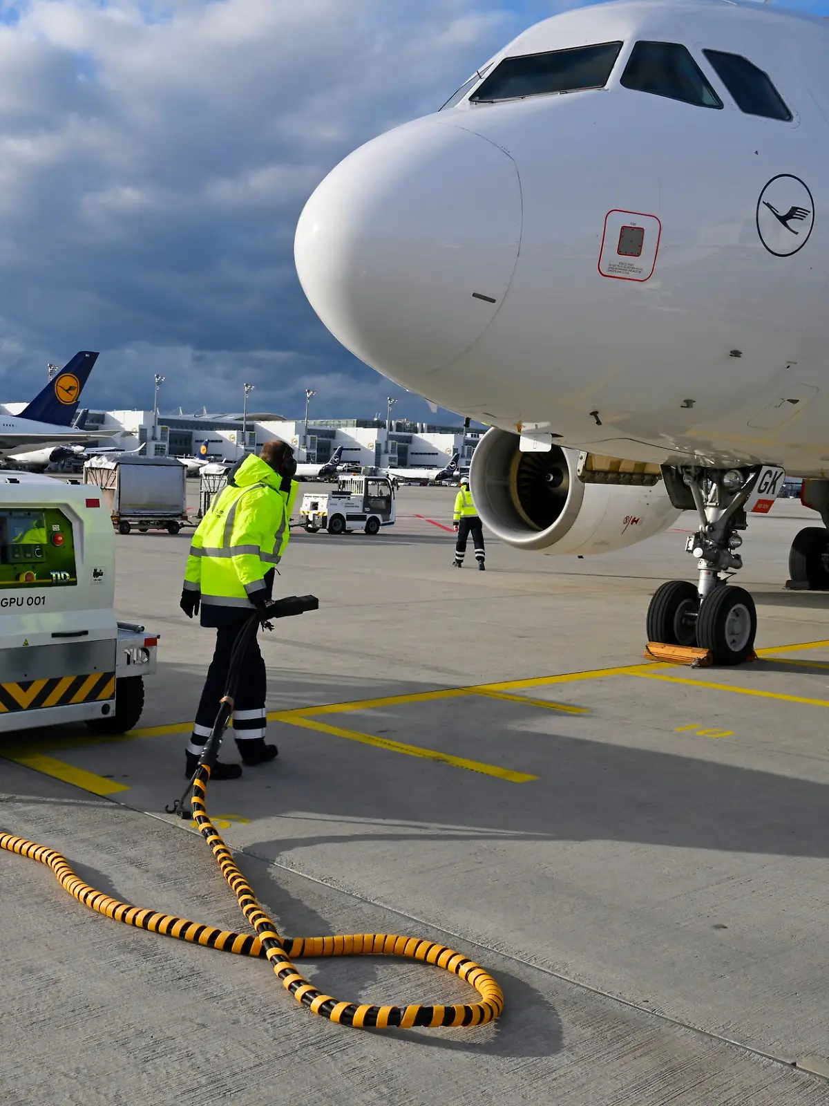 Ein Lufthansa-Flugzeug in München