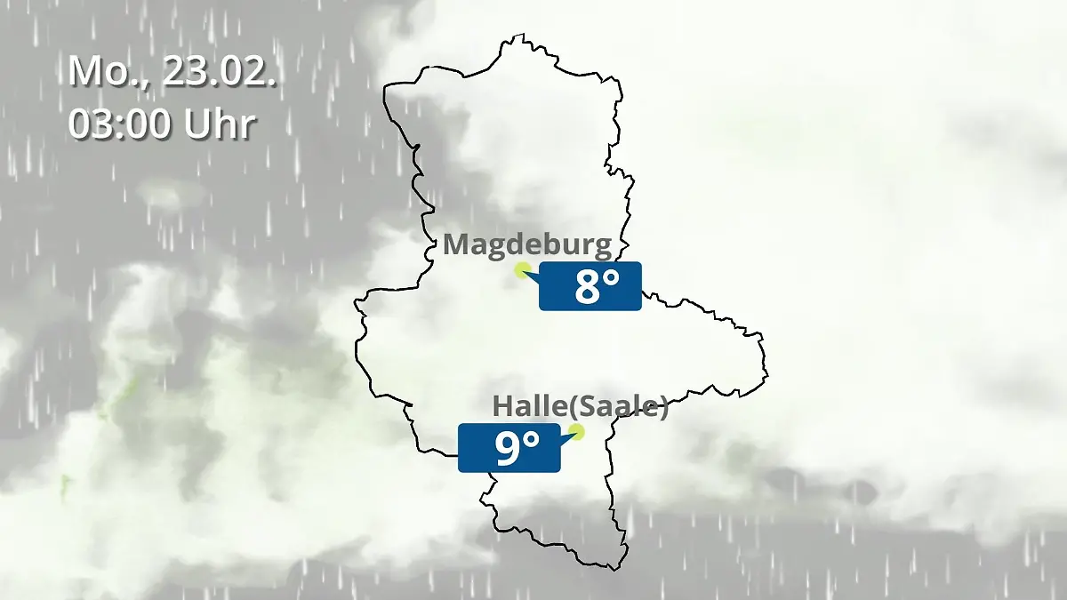 Sachsen-Anhalt: Wie wird das Wetter? Regen und Wolkenfilm für Halle und Magdeburg
