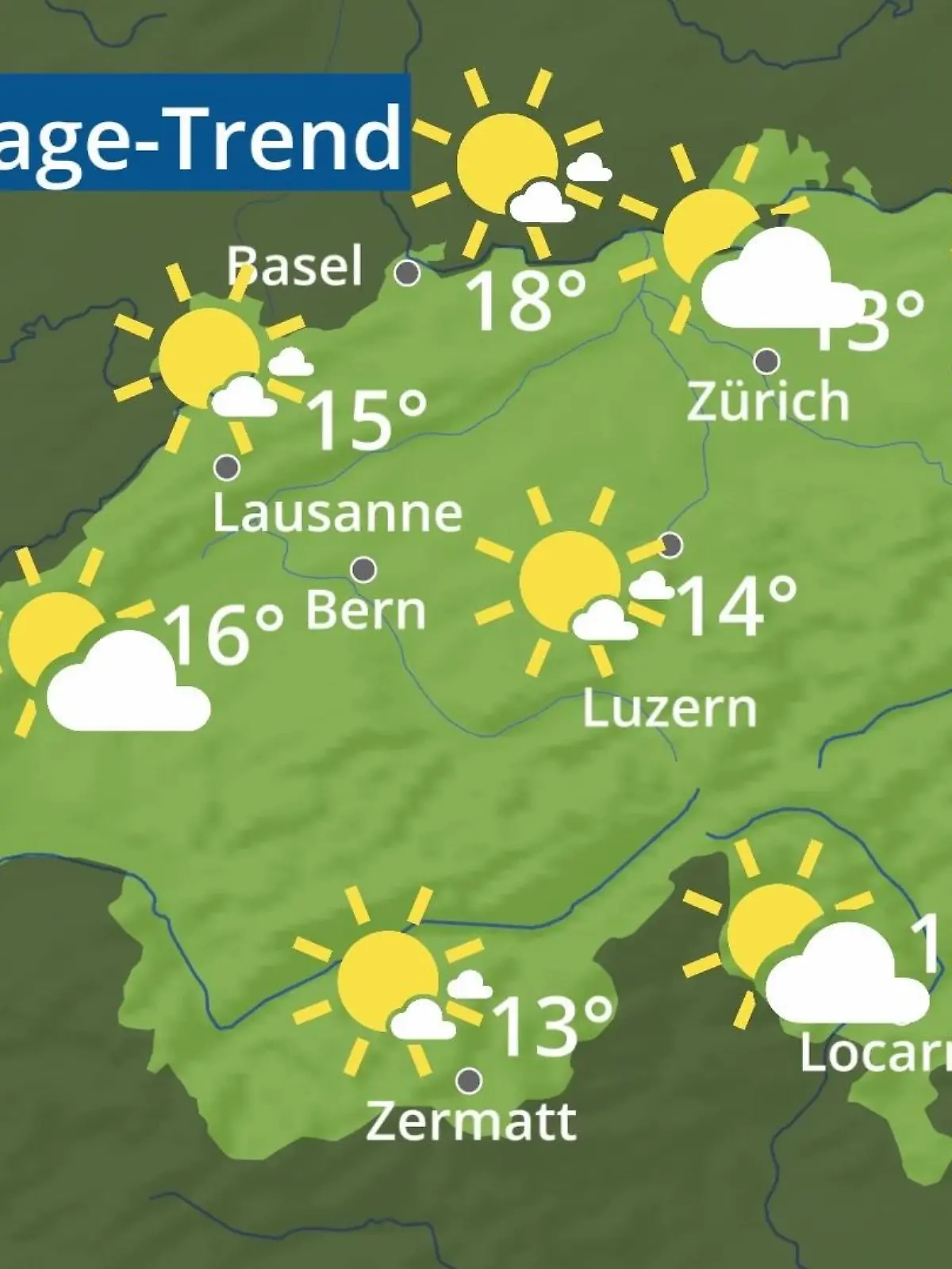 Bild zu: "Schweiz: Wie wird das Wetter?"