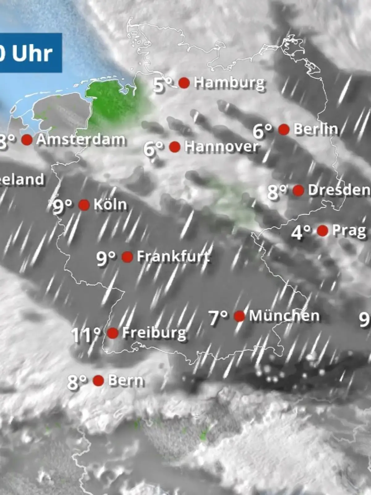 Bild zu: "Nach wechselhaftem Wochenstart schrittweise freundlicher"