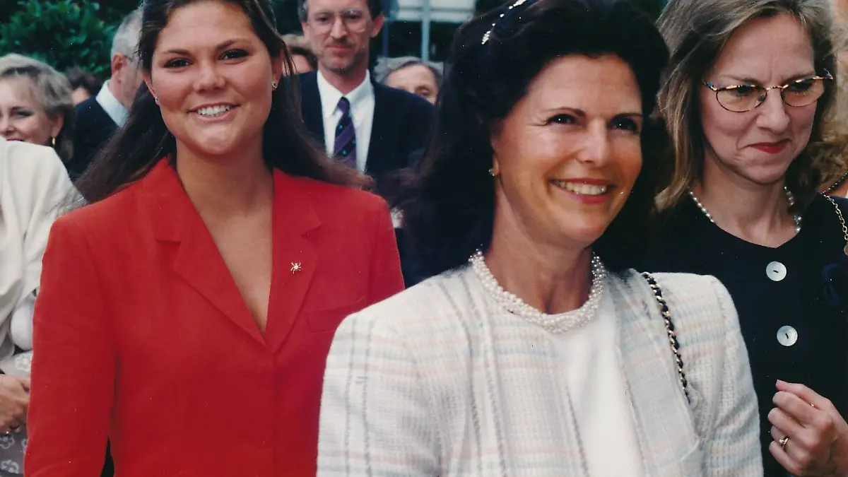 Silvia Renate Sommerlath Königin von Schweden und Kronprinzessin Victoria am 1 08 1995 Aufnehmeda