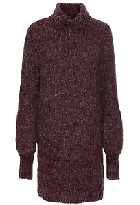 Chenille Strickkleid aus recyceltem Polyester