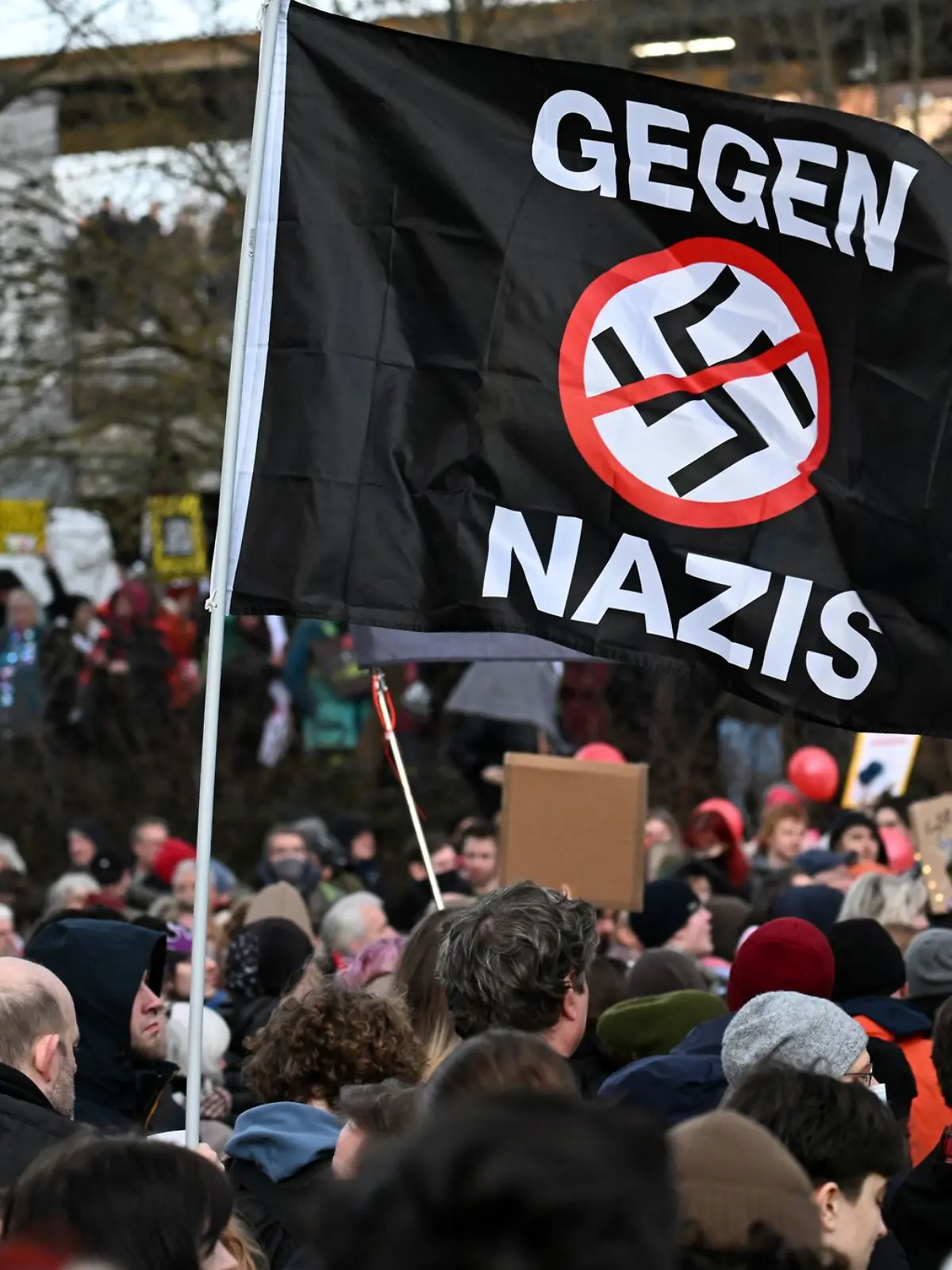 Bild zu: "Protest gegen Höcke (AfD)"