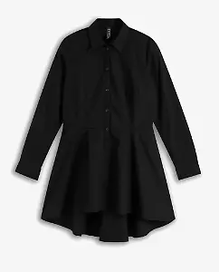 Longbluse mit Volant