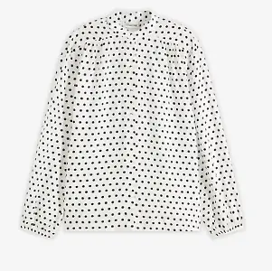 Oversize-Bluse mit Punkten