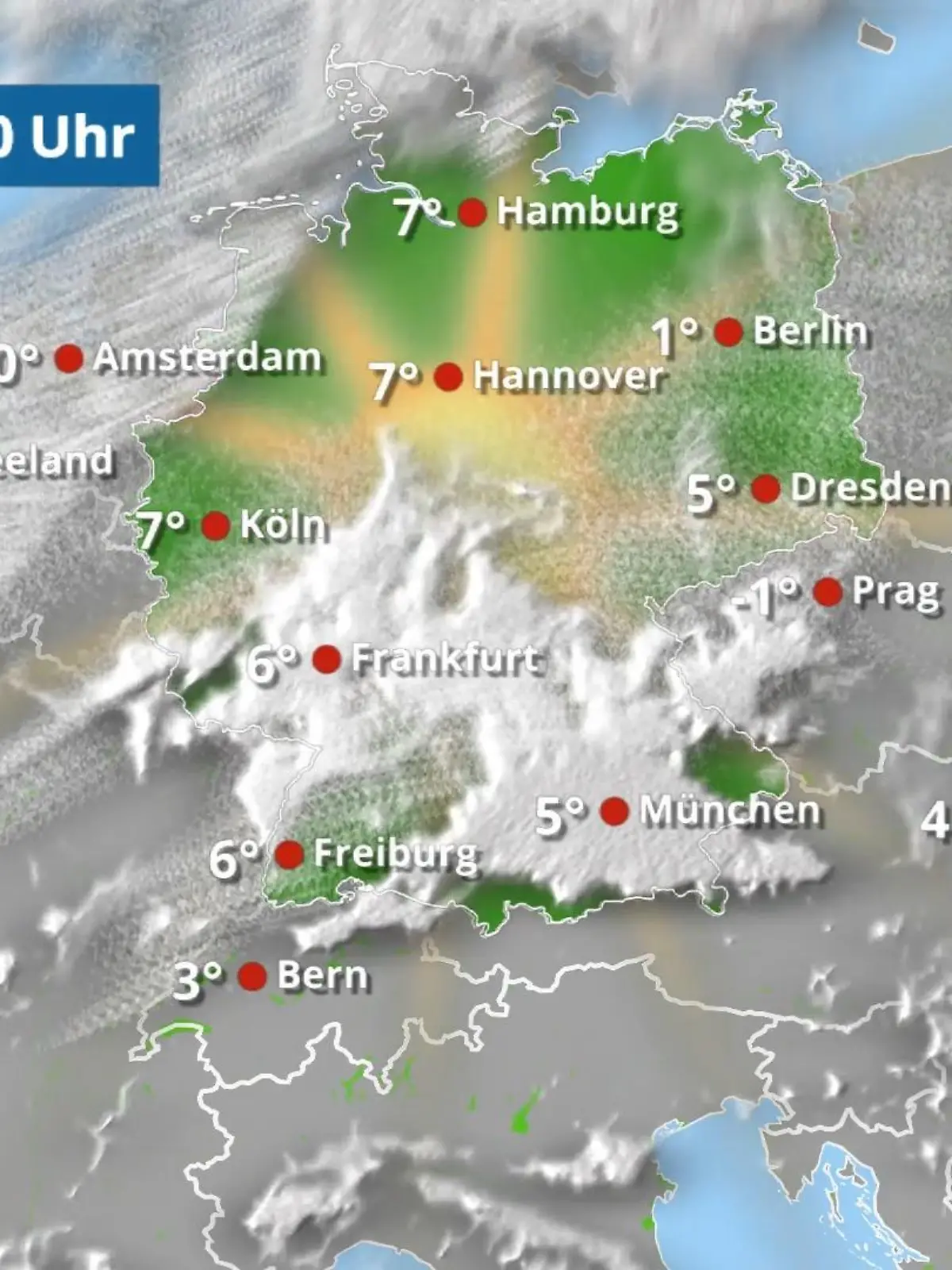 Bild zu: "Hoch Heiko bringt viel Sonne, nur im Norden ziehen Schauer durch"