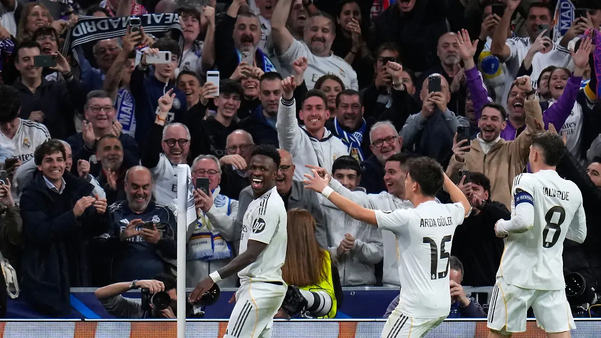 Der Brasilianer Vinicius Junior traf zu Reals 2:1-Sieg gegen Benfica.