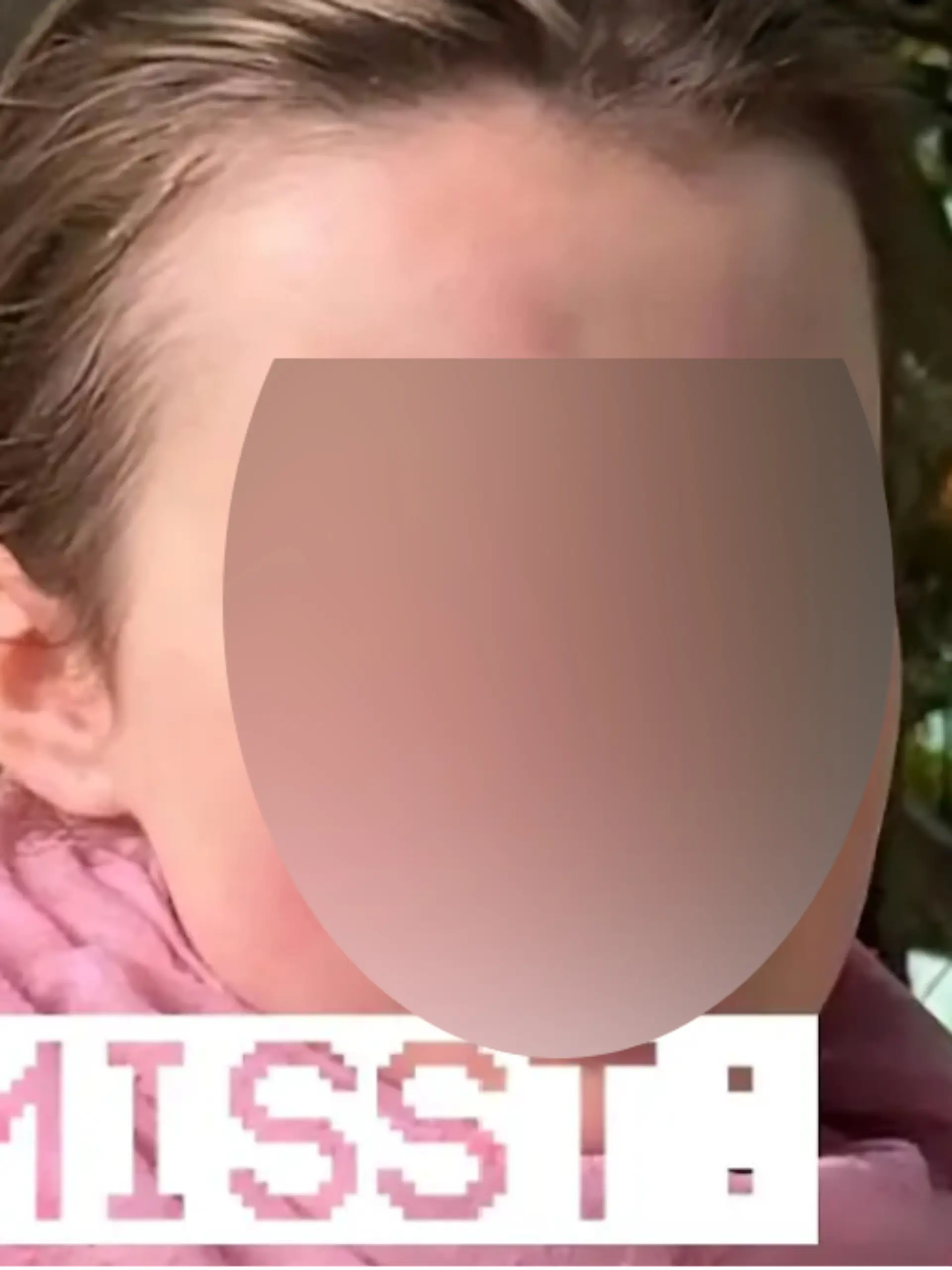 Mädchen in Vermisstenanzeige