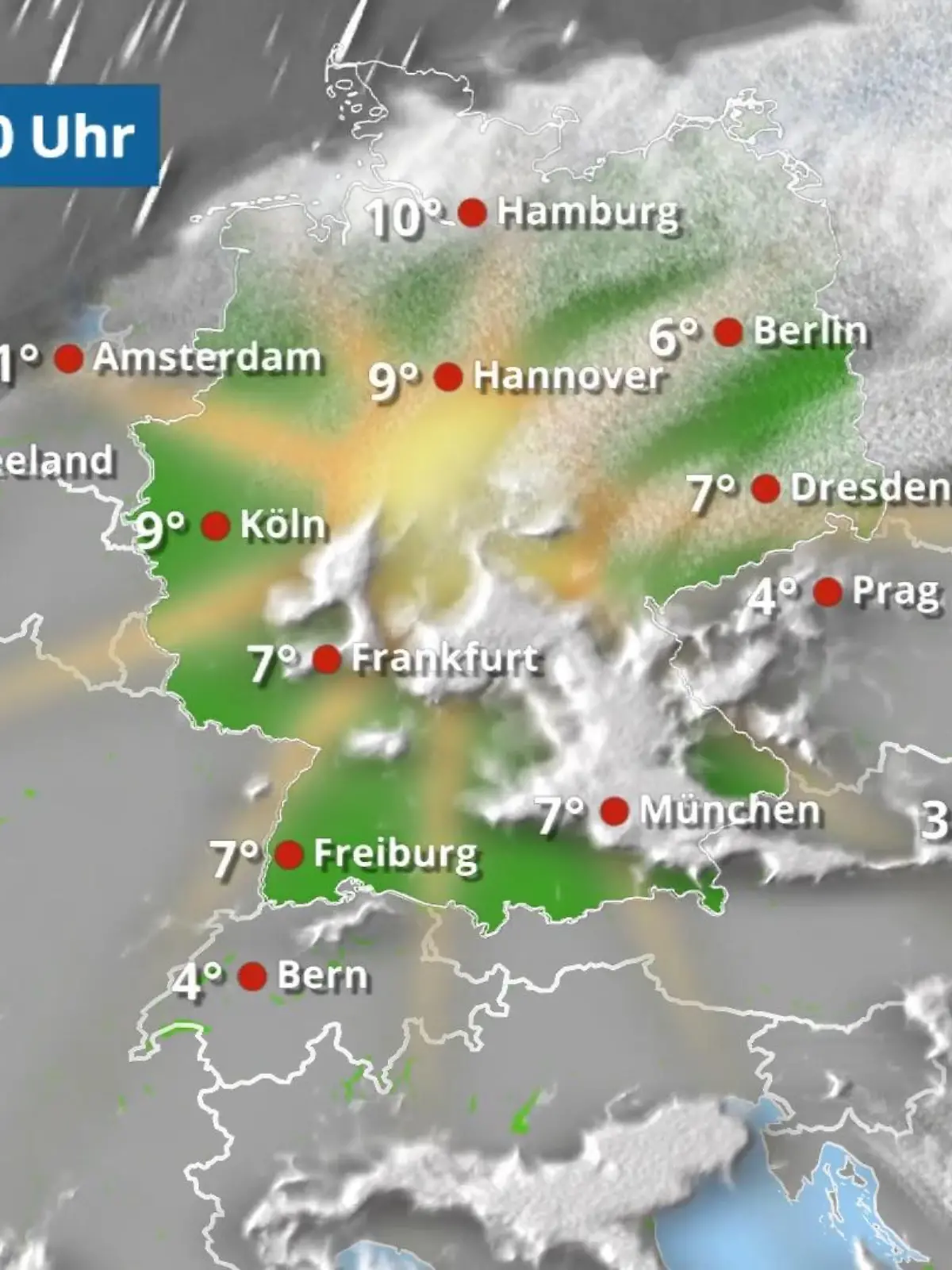 Bild zu: "Norden und Westen später etwas Regen, sonst bleibt es sonnig"