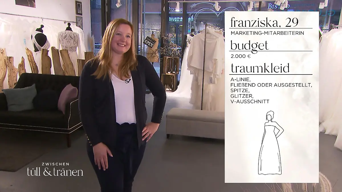 Ein Kleid für Franzis schillernde Persönlichkeit Sei du selbst