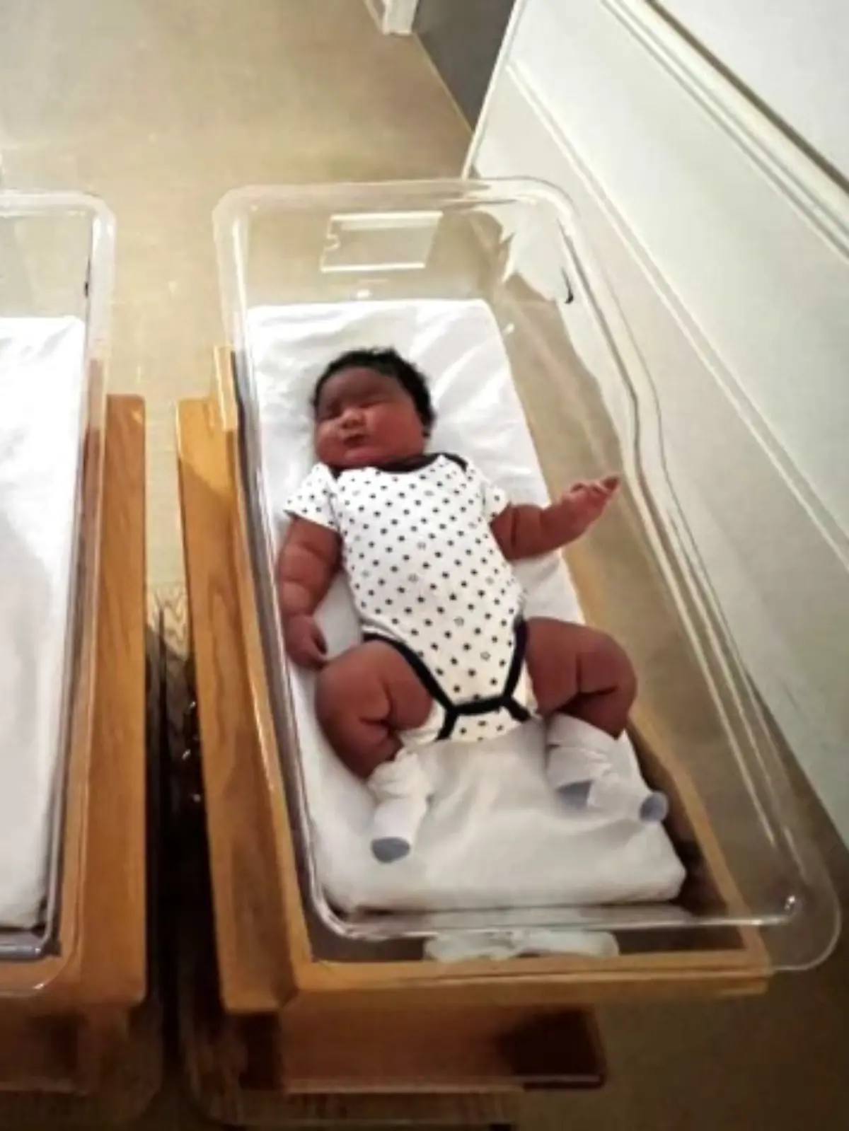 Shawn Jr. kam im Cayuga Medical Center im US-Bundesstaat New York zur Welt und wog schon 5,9 Kilogramm.