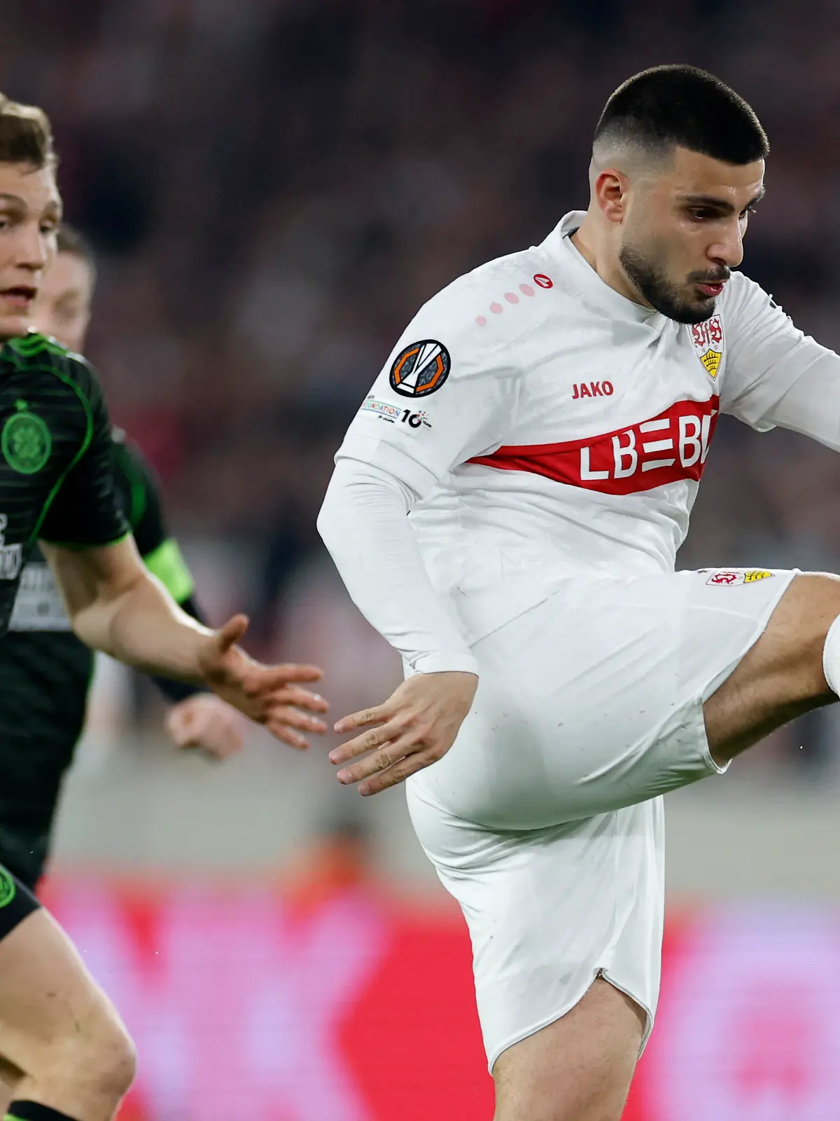 Soccer Football - UEFA Europa League - Play Off - Second Leg - VfB Stuttgart v Celtic - MHPArena, Stuttgart, Germany - February 26, 2026 VfB Stuttgart's Deniz Undav in action REUTERS/Heiko Becker