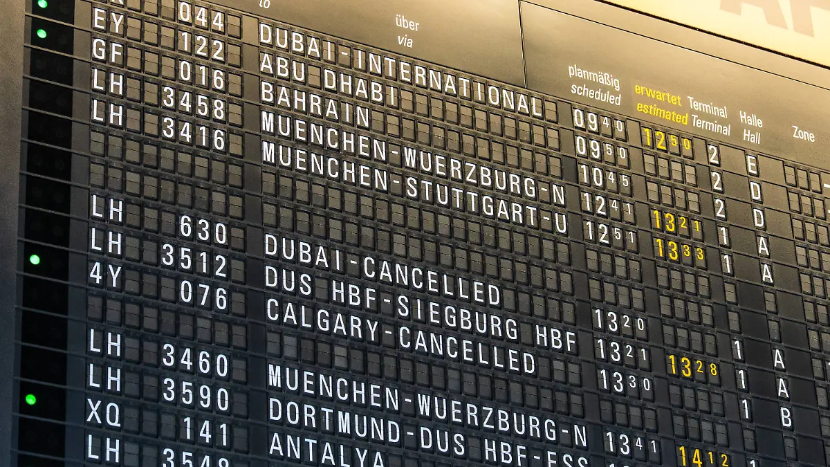 Krieg im Iran: Flugausfälle am Frankfurter Flughafen