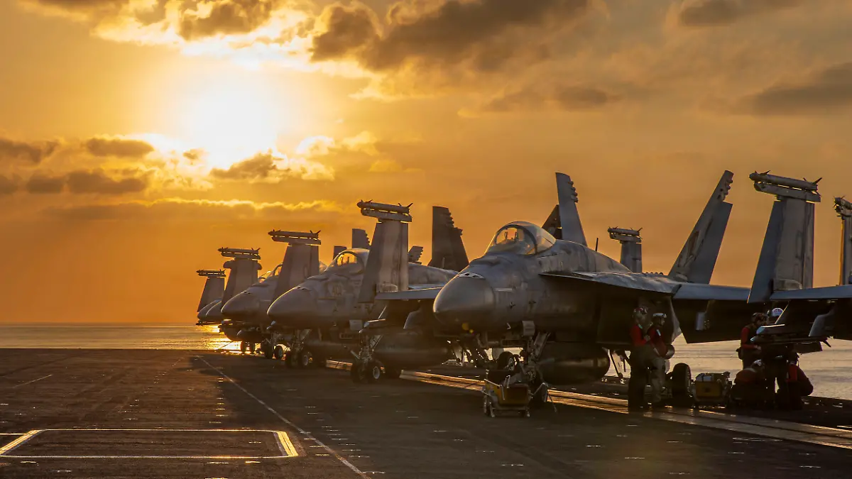 March 3, 2026, Undisclosed Location, United States: U.S Navy fighter aircraft are positioned for operations on the flight deck of the Nimitz-class aircraft carrier USS Abraham Lincoln during Operation Epic Fury, March 3, 2026, from an undisclosed location. The United States and Israel launched joint strikes on Iran. (Credit Image: Â© Us Navy/U.S. Navy/Planet Pix via ZUMA Press Wire