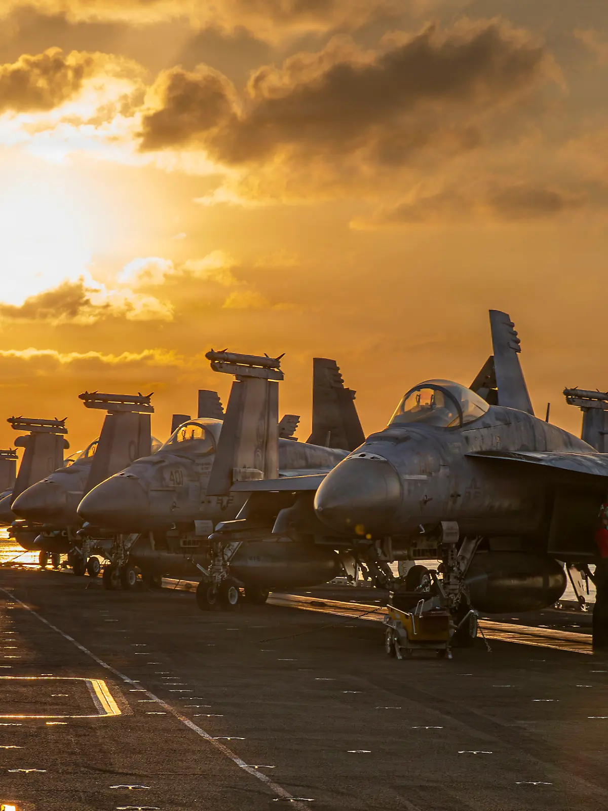 March 3, 2026, Undisclosed Location, United States: U.S Navy fighter aircraft are positioned for operations on the flight deck of the Nimitz-class aircraft carrier USS Abraham Lincoln during Operation Epic Fury, March 3, 2026, from an undisclosed location. The United States and Israel launched joint strikes on Iran. (Credit Image: © Us Navy/U.S. Navy/Planet Pix via ZUMA Press Wire