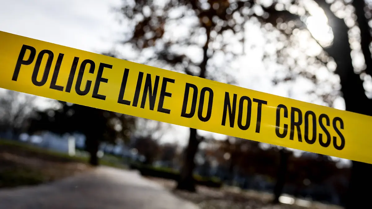 Ein Polizei-Absperrband in den USA. 