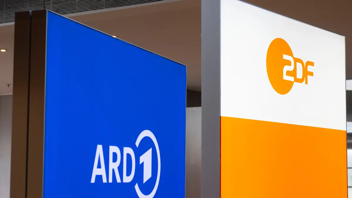 Logos von ARD und ZDF