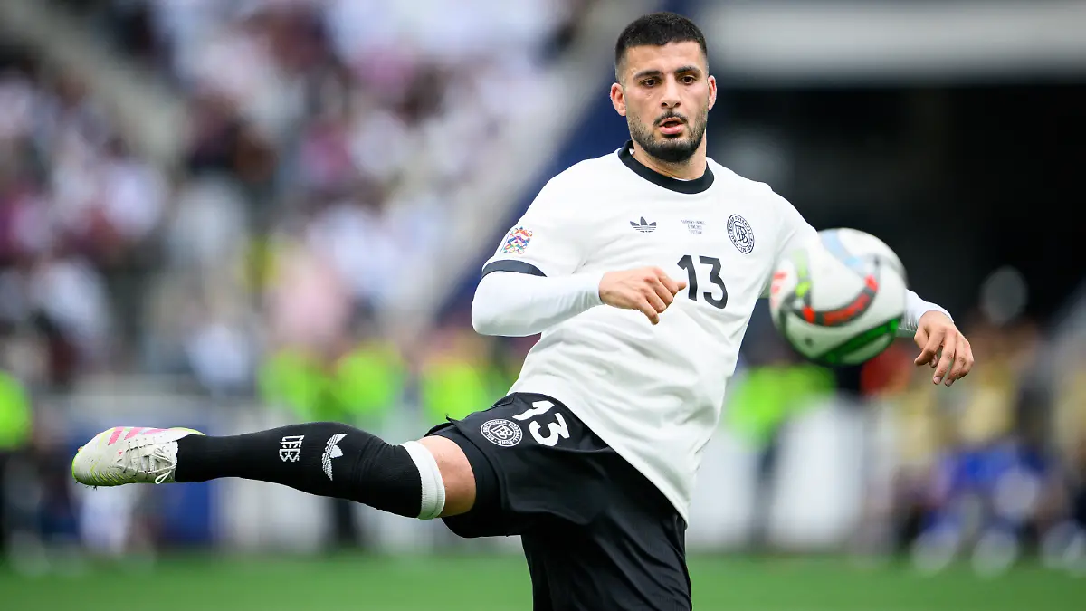 Deniz Undav of Germany controls the ball GES/ Fussball/ UEFA Nations League, Spiel um Platz 3: Deutschland - Frankreich, 08.06.2025 Football / Soccer UEFA Nations League Third place match: Germany vs France, Stuttgart, June 8, 2025