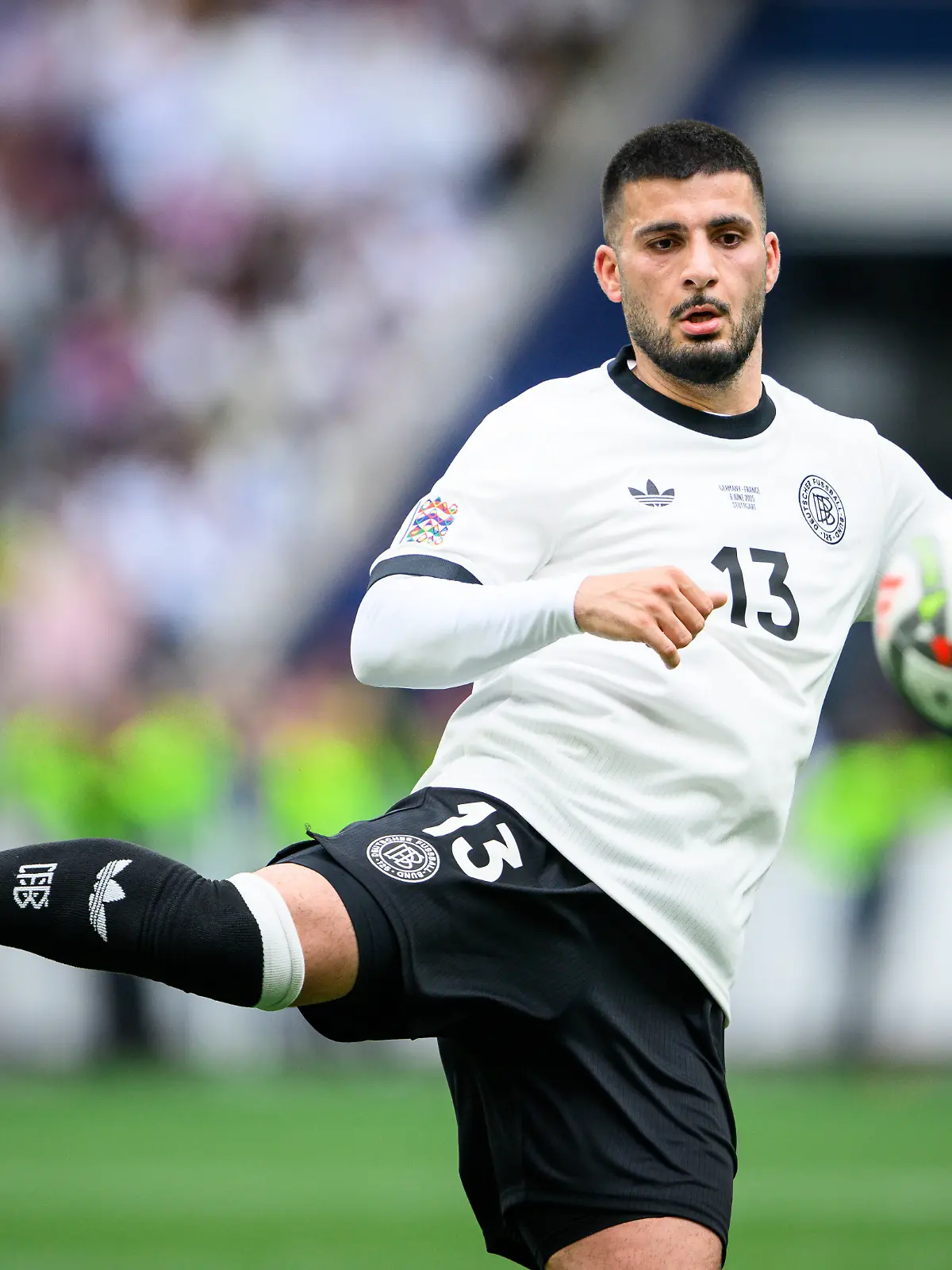 Deniz Undav of Germany controls the ball GES/ Fussball/ UEFA Nations League, Spiel um Platz 3: Deutschland - Frankreich, 08.06.2025 Football / Soccer UEFA Nations League Third place match: Germany vs France, Stuttgart, June 8, 2025