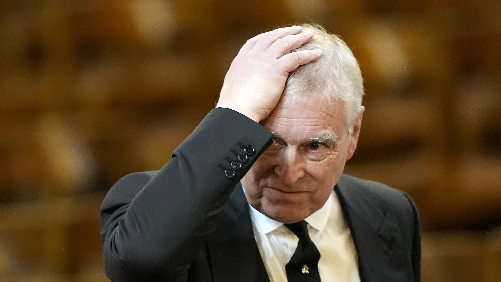 Der damalige Prinz Andrew kommt zur Requiem-Messe für Katharine, Herzogin von Kent, in der Westminster Cathedral. (zu dpa: «Der einsame Andrew – Ein Geburtstag im Epstein-Skandal») +++ dpa-Bildfunk +++
