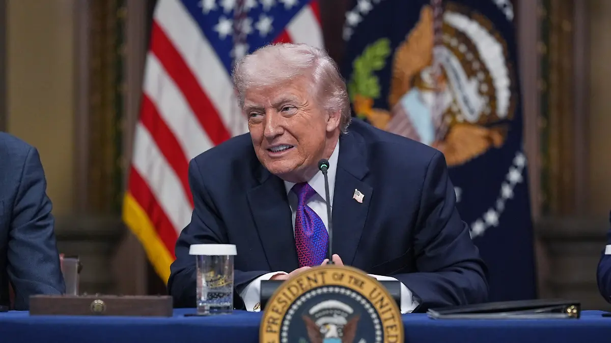 President Donald Trump listens during an event about the Ratepayer Protection Pledge, in the Indian Treaty Room of the Eisenhower Executive Office Building on the White House complex, Wednesday, March 4, 2026, in Washington. (AP Photo/Jacquelyn Martin)