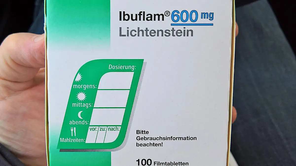 Ibuflam Lichtenstein, 100 Filmtabletten. Ibuflam 600mg Lichtenstein enthält den Wirkstoff Ibuprofen, ein Arzneimittel au