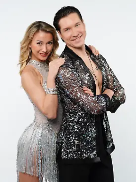 Anna-Carina Woitschack mit Evgeny Vinokurov