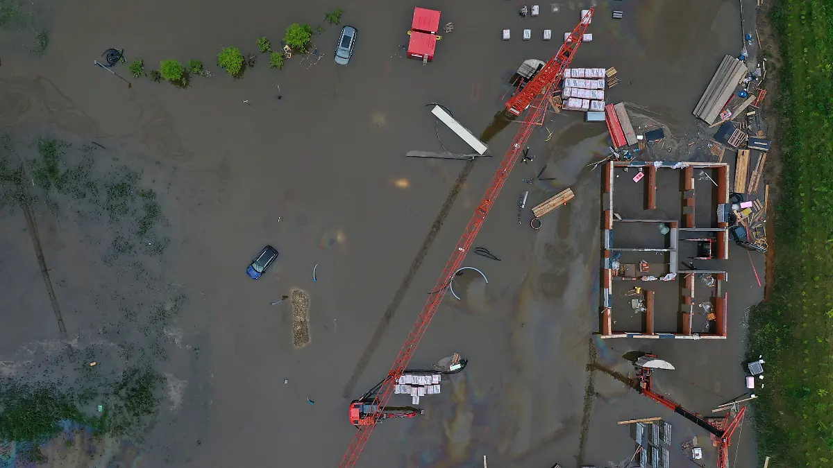 Hochwasser in Bayern - Offingen
