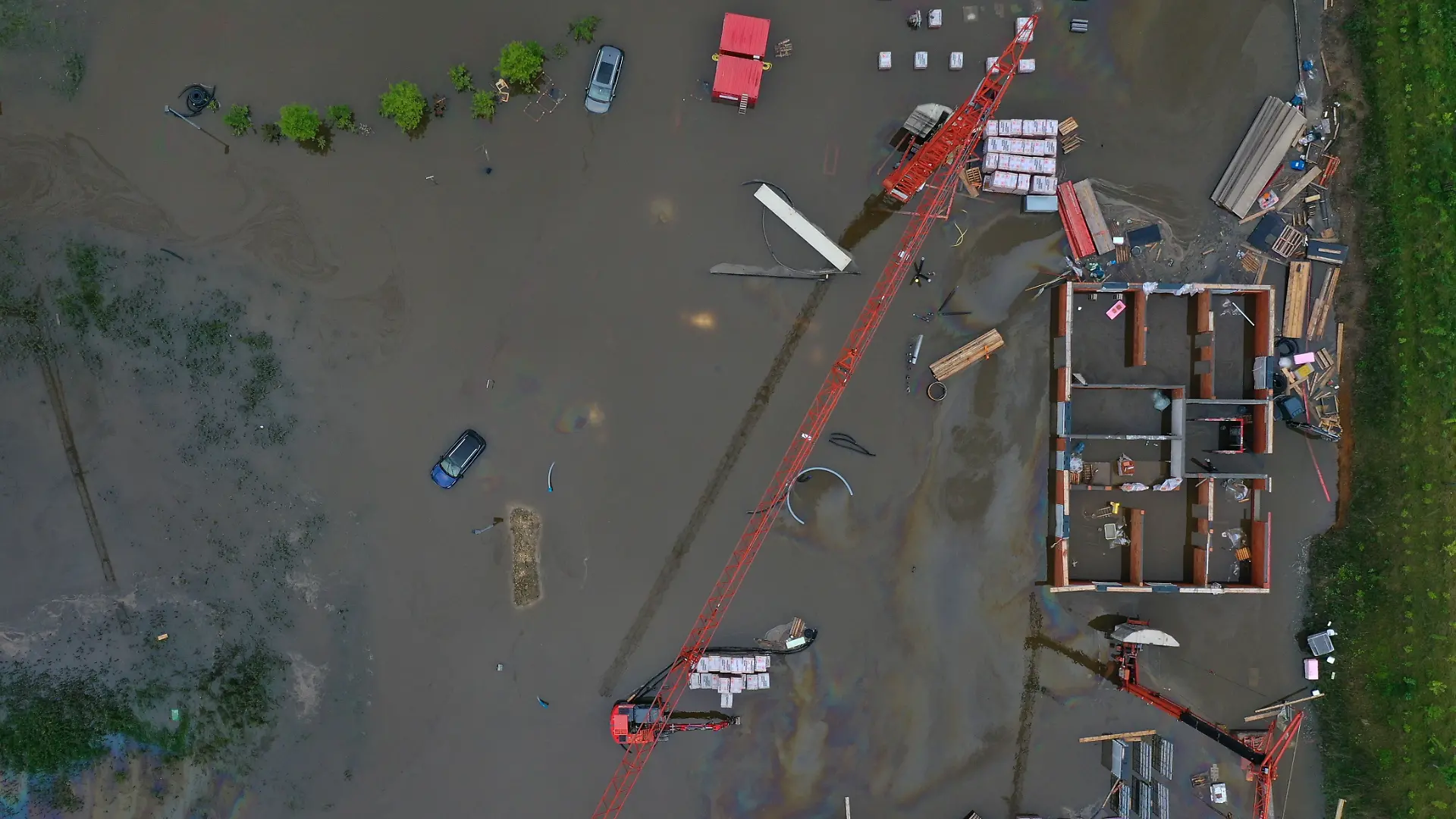 Hochwasser in Bayern - Offingen