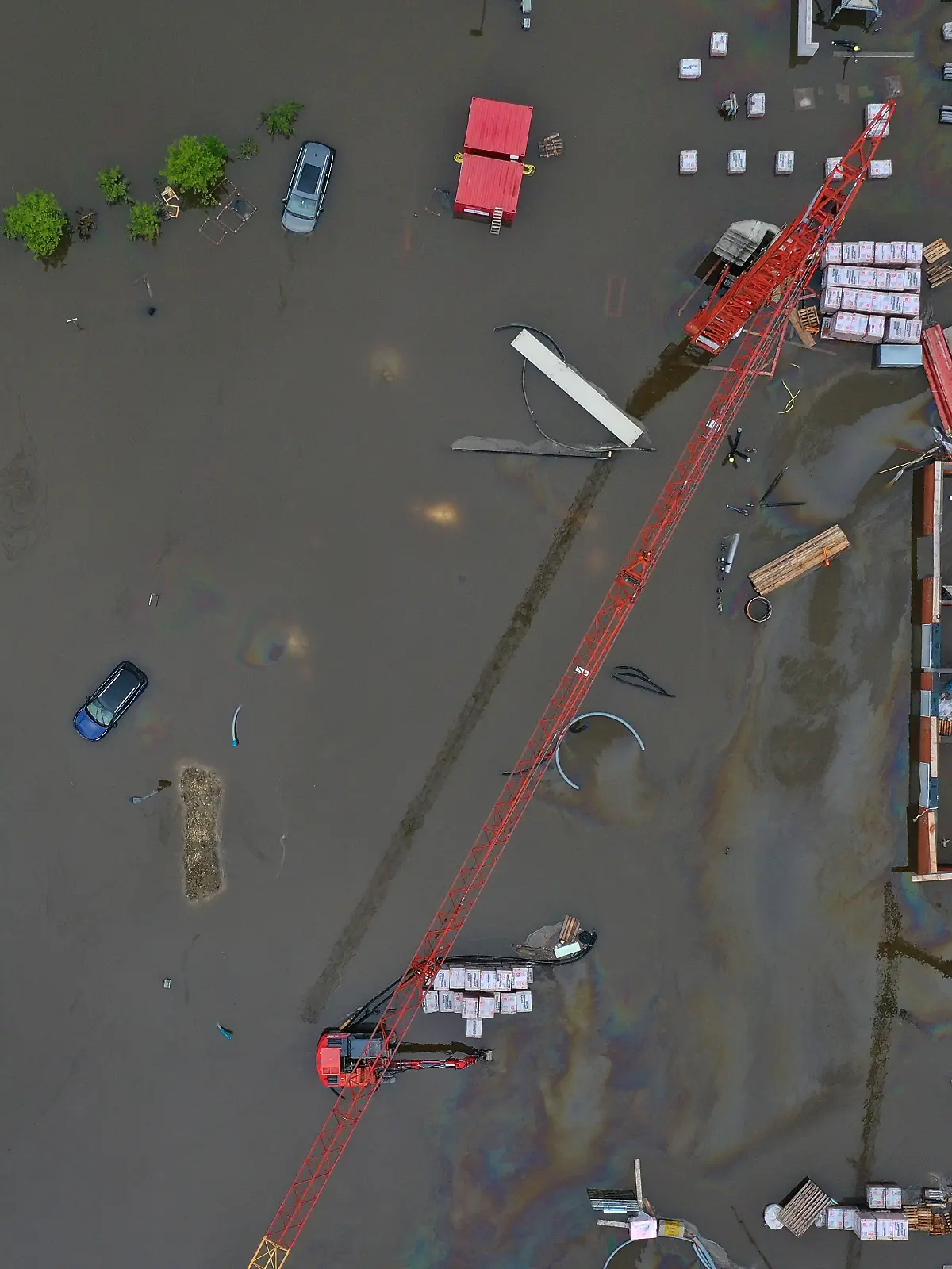 Hochwasser in Bayern - Offingen