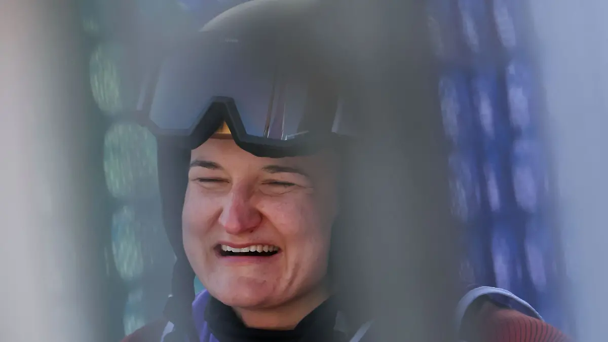 Goldiges Lachen: Anna-Lena Forster.