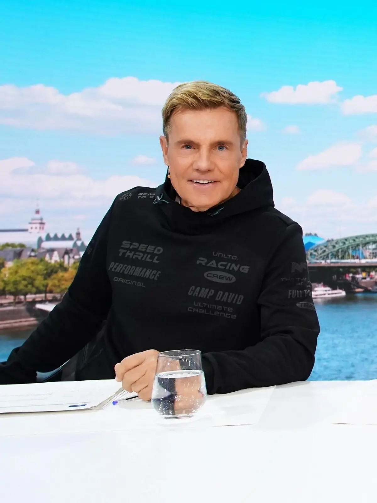 Dieter Bohlen (l.), Isi Glück und Anis Ferchichi (Bushido).