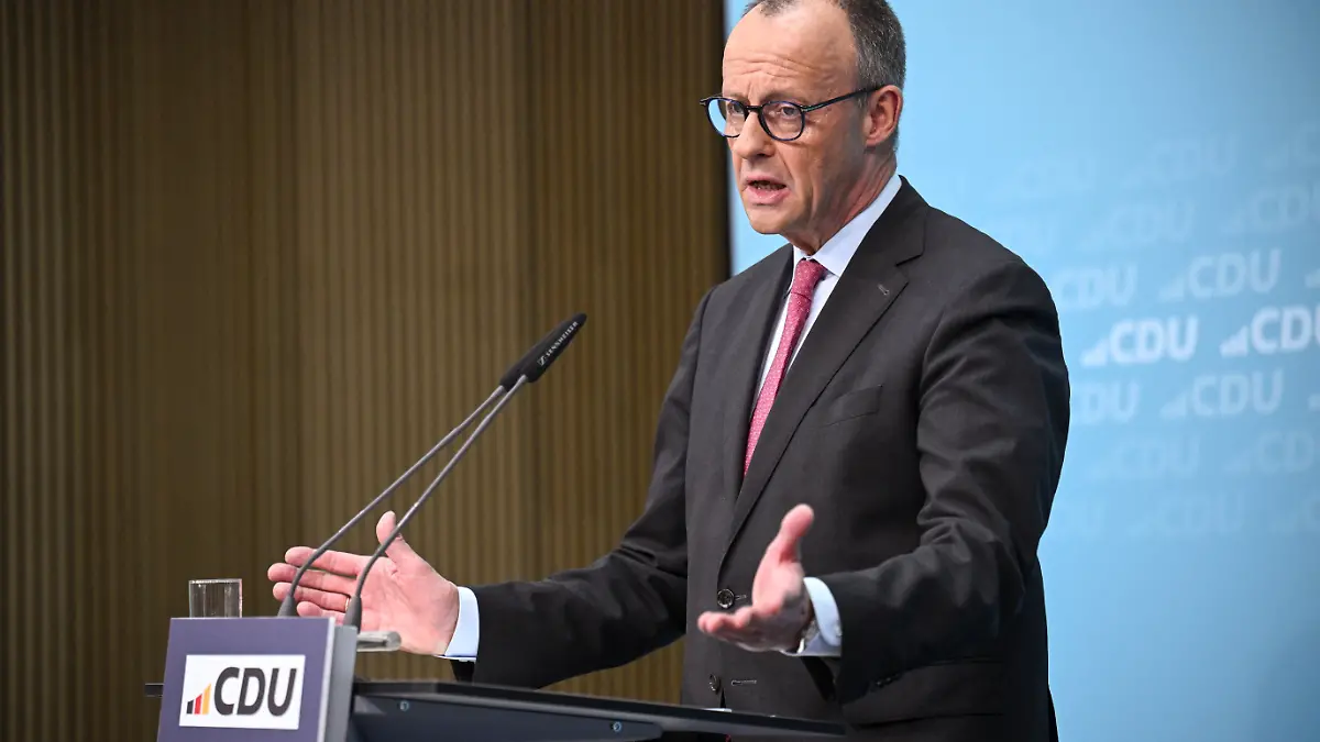 German Chancellor and Christian Democratic Union (CDU) party leader Friedrich Merz attends a press conference with CDU top candidate for the Baden-Wuerttemberg state election, Manuel Hagel (not pictured), after the Baden-Wuerttemberg state election, in Berlin, Germany, March 9, 2026. REUTERS/Annegret Hilse