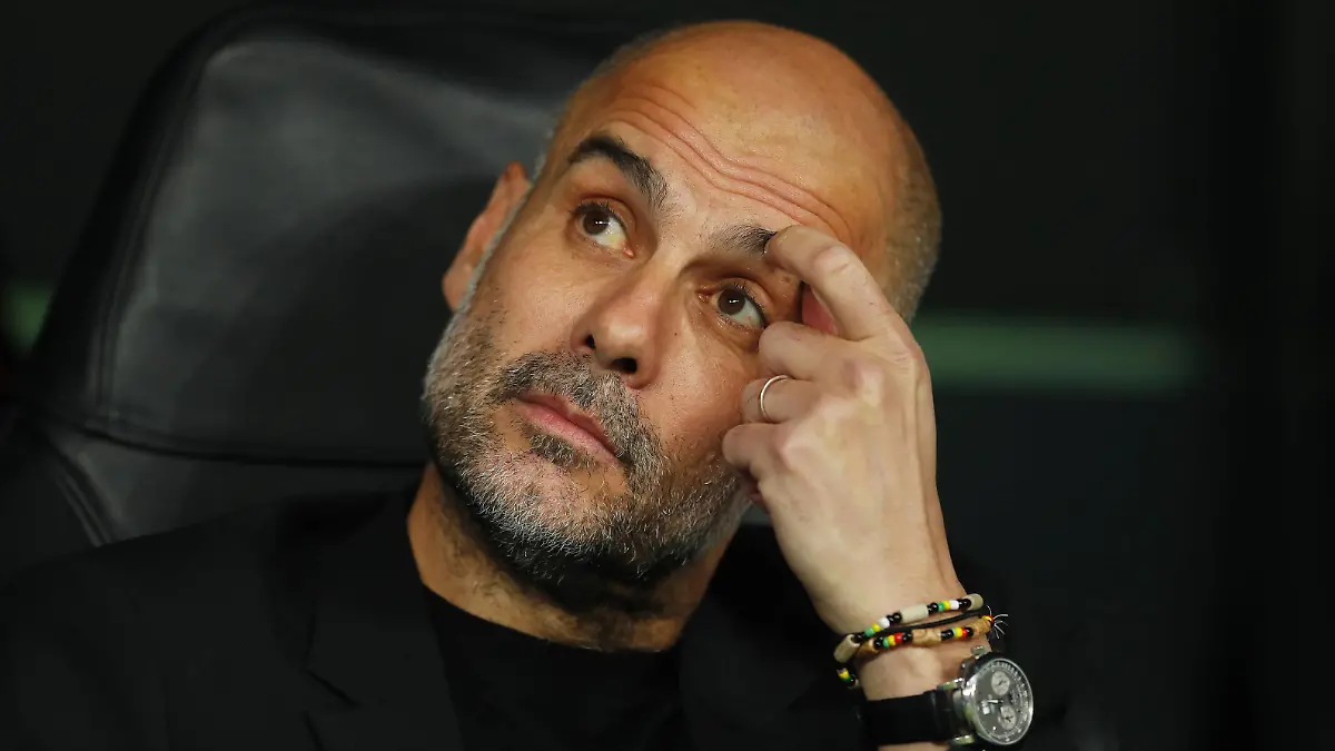 Josep Guardiola ManC, MAY 9, 2023 - Football / Soccer : UEFA Champions League Semi-finals 1st leg match between Real Madrid CF 1-1 Manchester City FC at the Estadio Santiago Bernabeu in Madrid, Spain. Noxthirdxpartyxsales PUBLICATIONxNOTxINxJPN 218123095