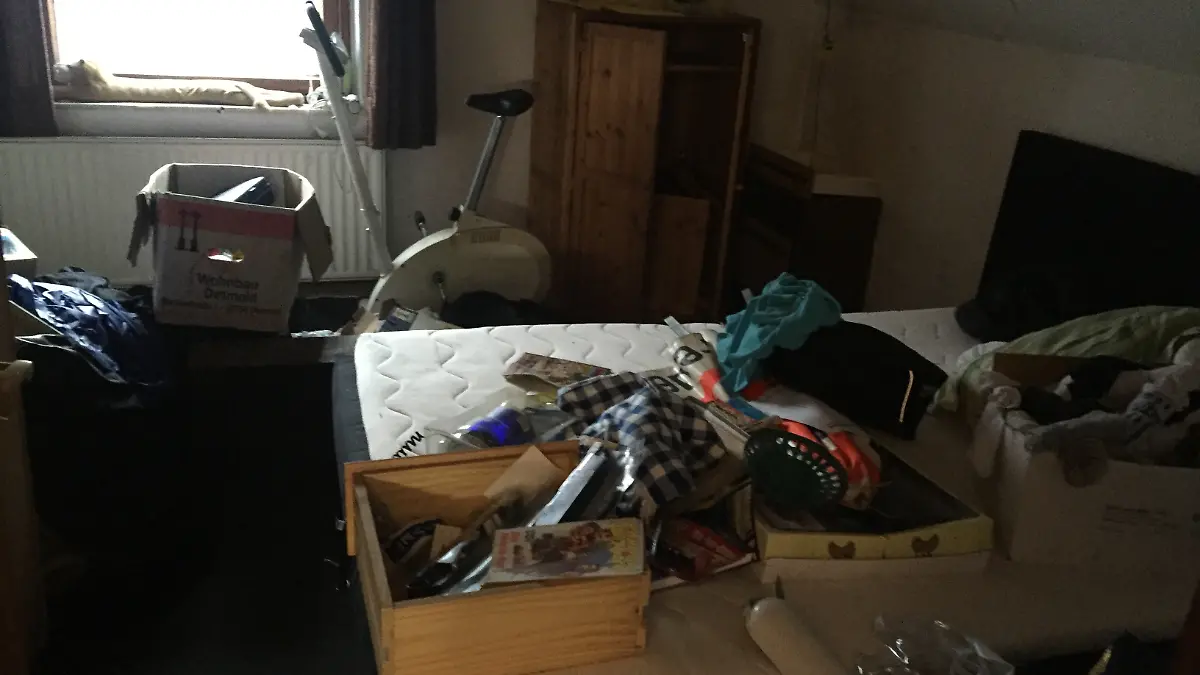 Schlafzimmer im Horrorhaus von Höxter