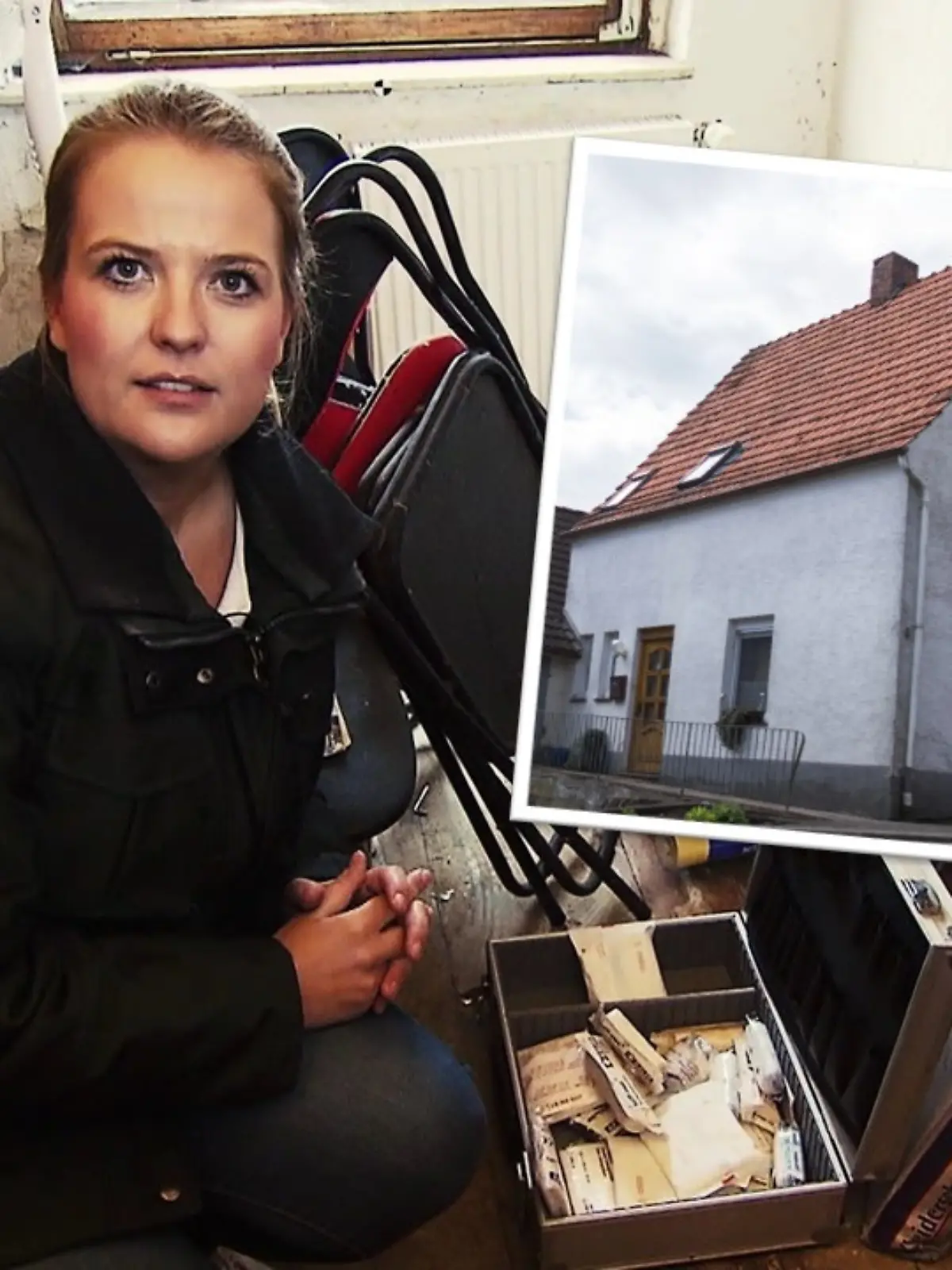 Sarina Sprengelmeyer im Horrorhaus von Höxter