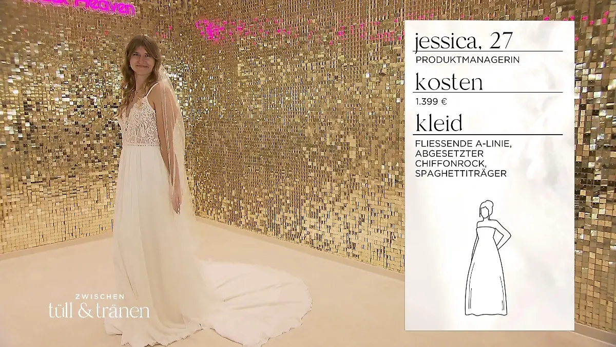 Braut Jessica ist fündig geworden Großer Jubel