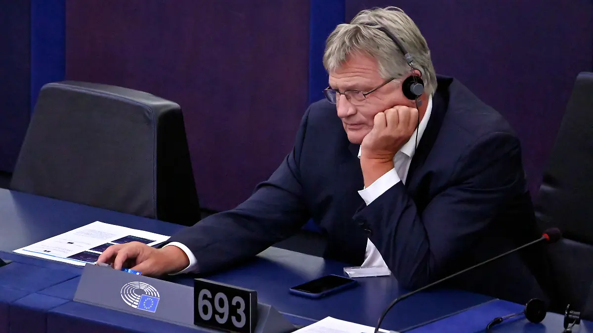 Jörg Meuthen bei einer Plenartagung zu der neuen EU-Waldstrategie für 2030 für nachhaltige Waldbewirtschaftung in Europa im Plenarsaal des Europäischen Parlaments. Straßburg, 12.09.2022