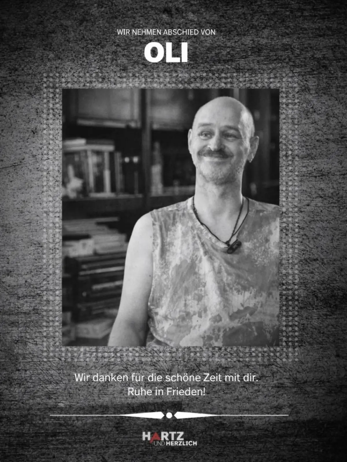 Trauer um „Hartz und herzlich”-Star Oli. Der Hamburger verstarb mit nur 55 Jahren.