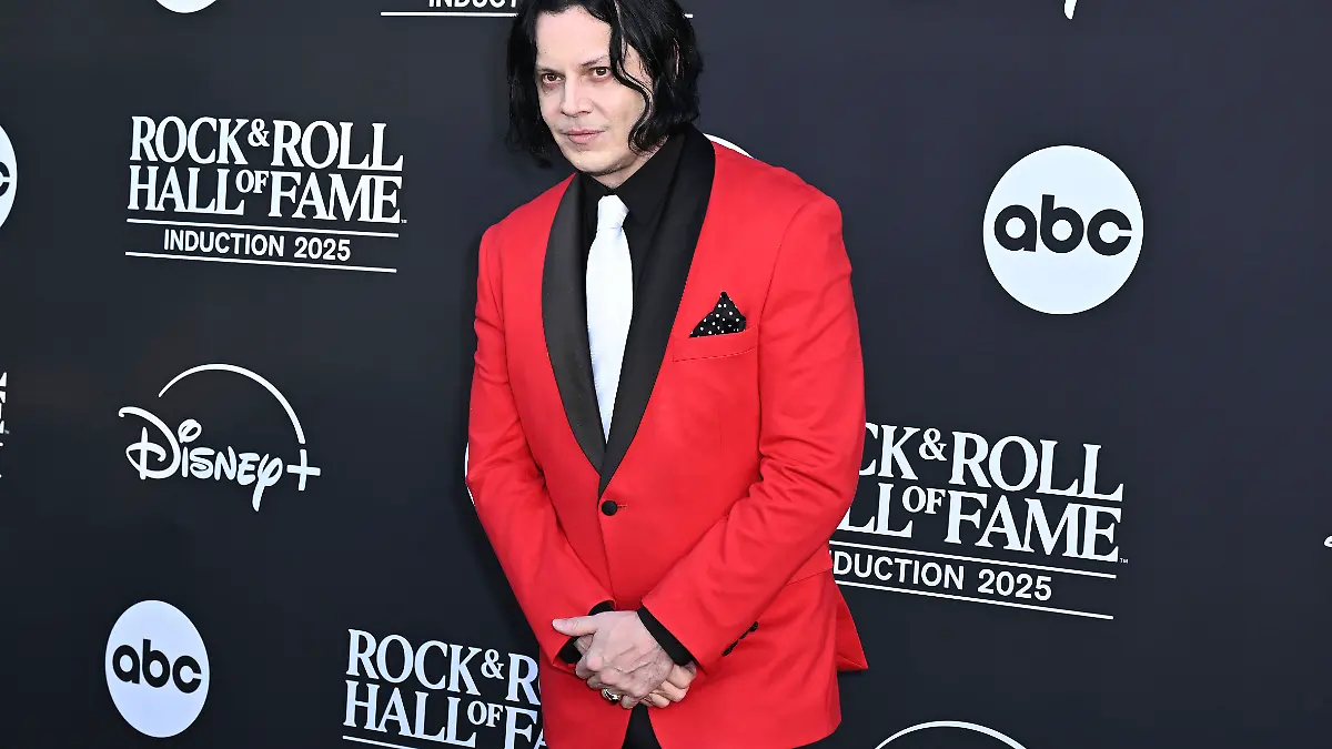 Jack White von The White Stripes bei der 40. Rock & Roll Hall of Fame Induction Ceremony 2025 im Peacock Theater. Los Angeles, 08.11.2025 *** Jack White of The White Stripes at the 40 Rock Roll Hall of Fame Induction Ceremony 2025 at the Peacock Theater Los Angeles, 08 11 2025 Foto:xD.xStarbuckx/xFuturexImagex fame_5290
