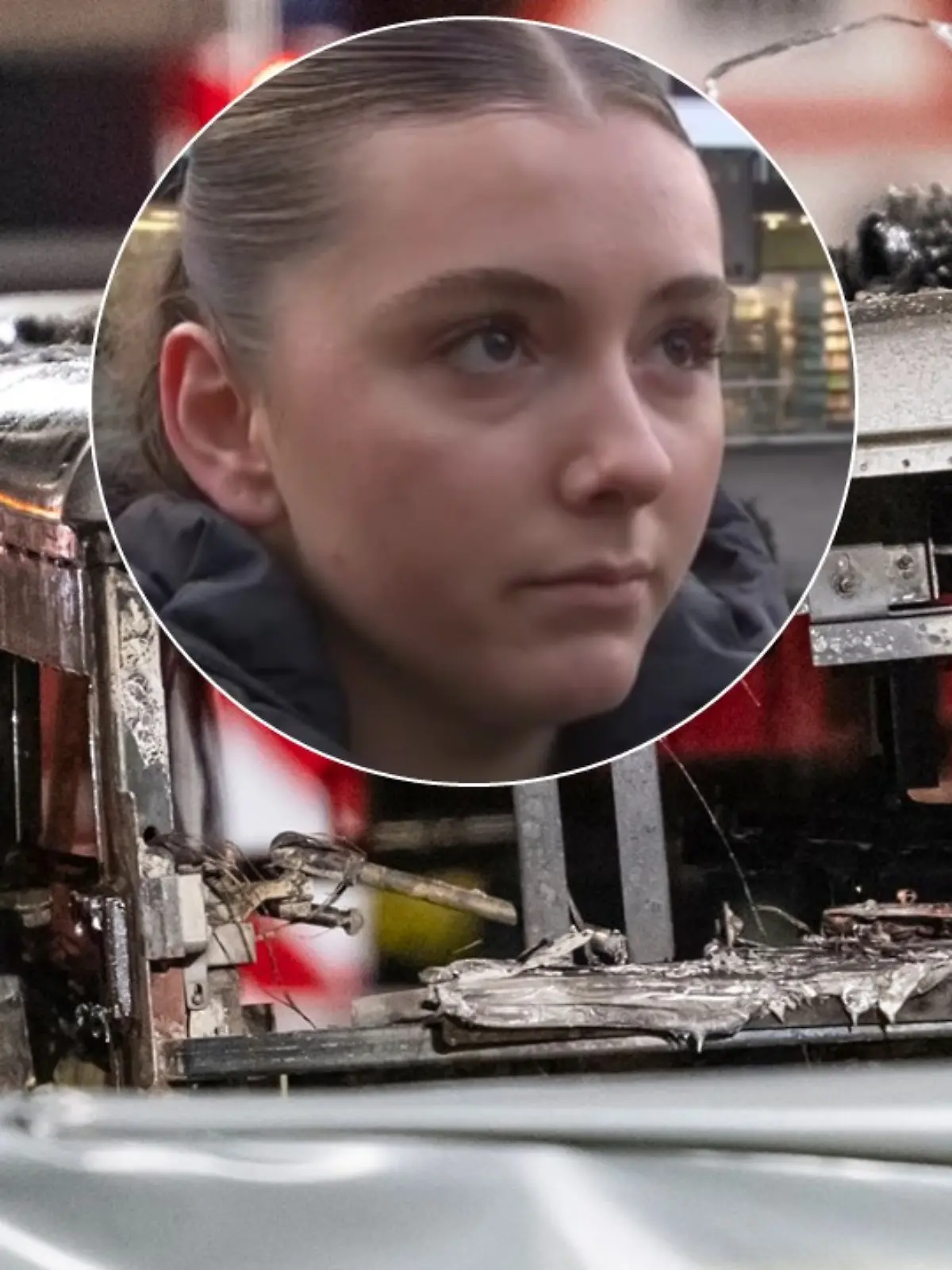 Anisha Rothen kam nach dem Busbrand in Kerzers (Schweiz) an der Stelle vorbei.