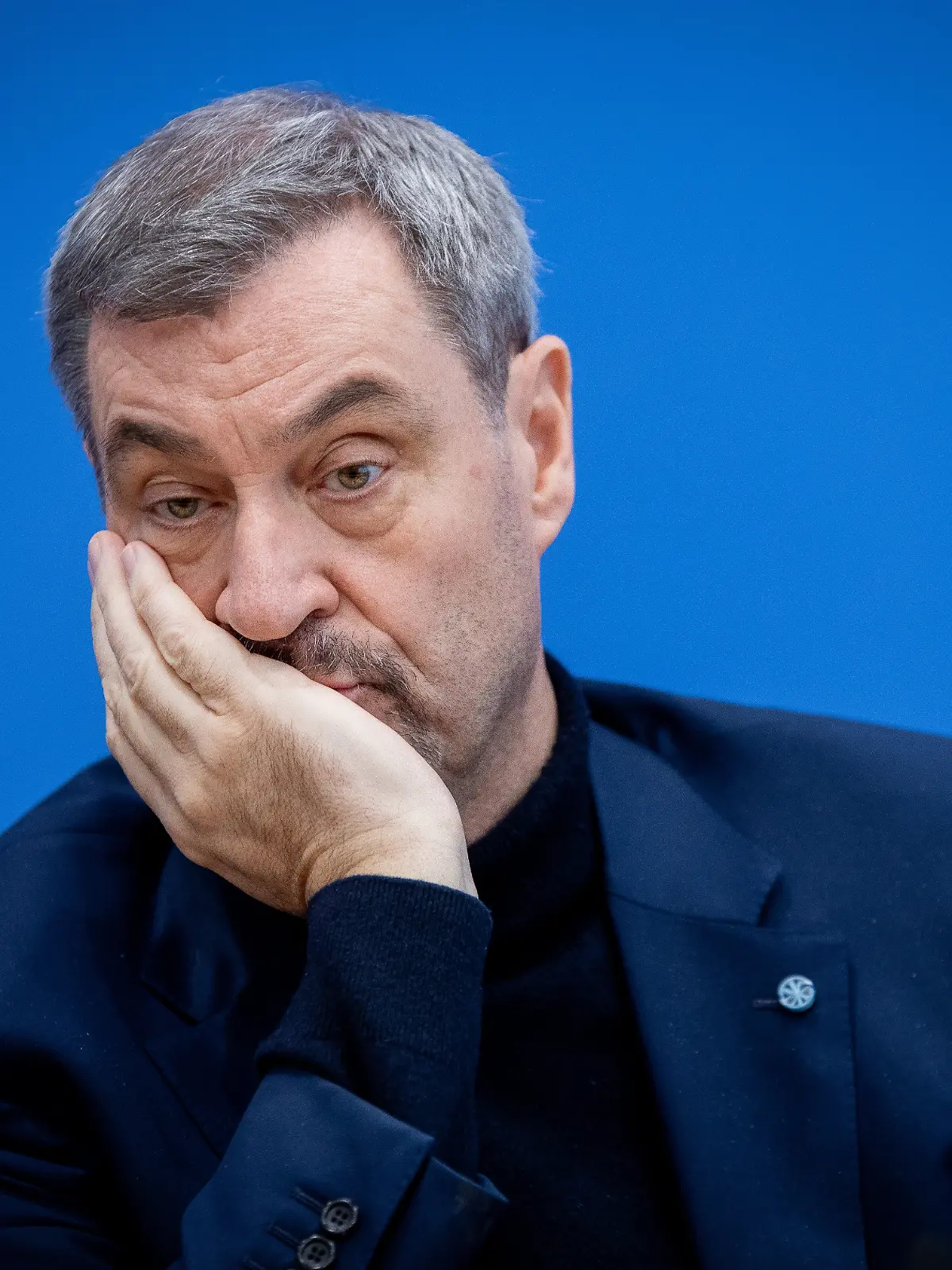 Markus Soeder, Ministerpraesident von Bayern, aufgenommen in der Bundespressekonferenz, Berlin, 30.01.2026.